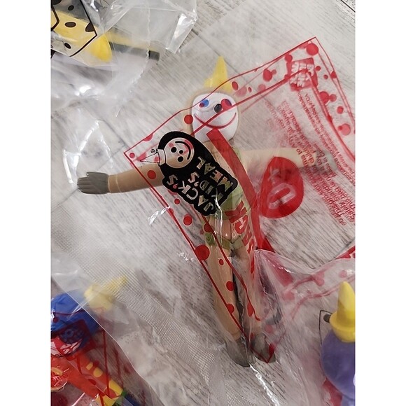 Jack in the Box 1999 "Jock Jack" Complete Set of 7 Toys SEALED y2k Kids Meal - Picture 6 of 8